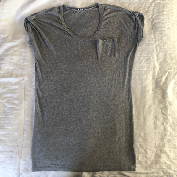 Splendid Tops - Splendid Grey Tunic T-shirt Size Large